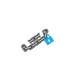 自転車の施錠（例：ワイヤー/チェーンと併用）