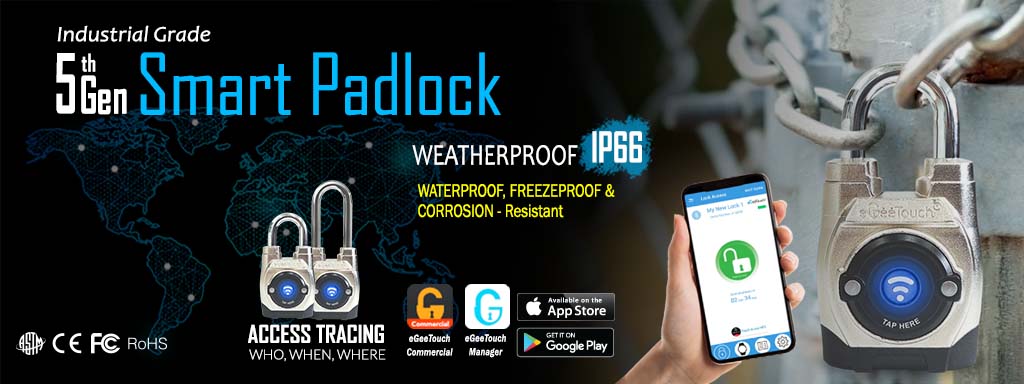 Smart Mini Padlock GT-5300 - eGeeTouch Smart Padlocks